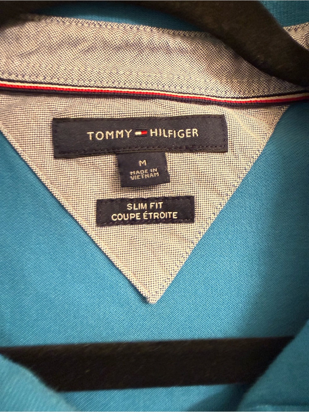 Tommy Hilfiger Men’s Sky Blue Slim Fit Polo Shirt - Picture 6 of 13
